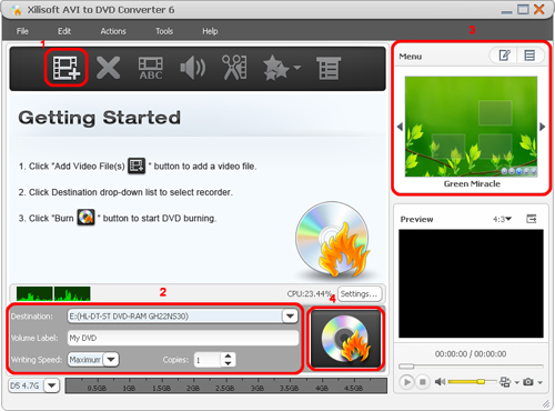 Xilisoft AVI to DVD Converter
