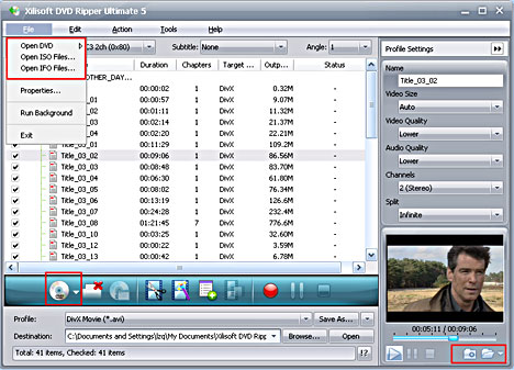 DVD ripper, rip DVD to DivX