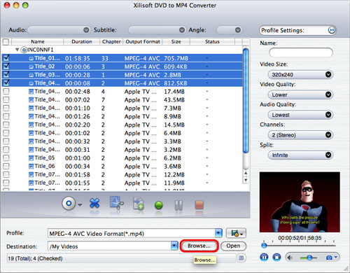 Xilisoft DVD to MP4 Converter for Mac