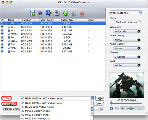 mac os x video converter mpg