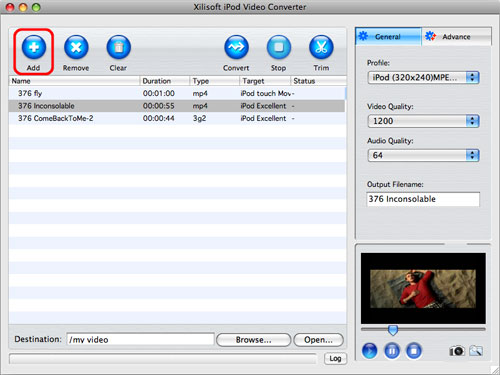 how to convert video files to ipod