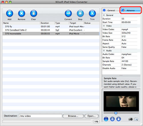 How to put video to iPod on Mac