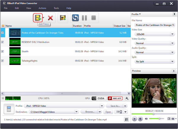 How to put video to iPod