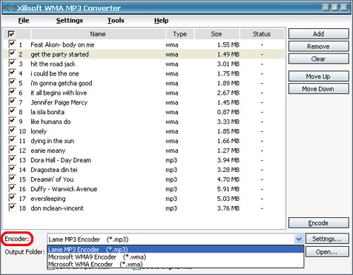 Xilisoft WMA MP3 Converter