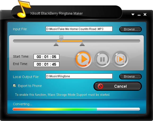 mp3 ringtone maker for blackberry